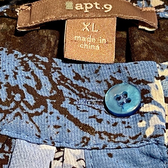 Apt. 9 Two Dif Women's Tops as 1 Lot Sz L & XL Short Sleeve Pullover S1032-.01 - Picture 6 of 10